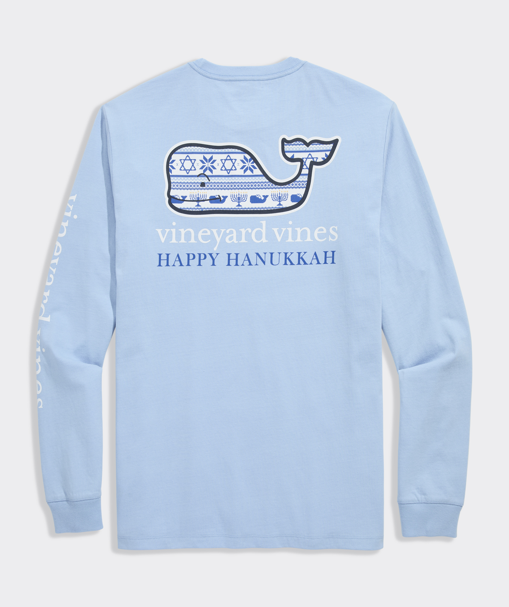 Shop Hanukkah Whale Long-Sleeve Pocket Tee at vineyard vines