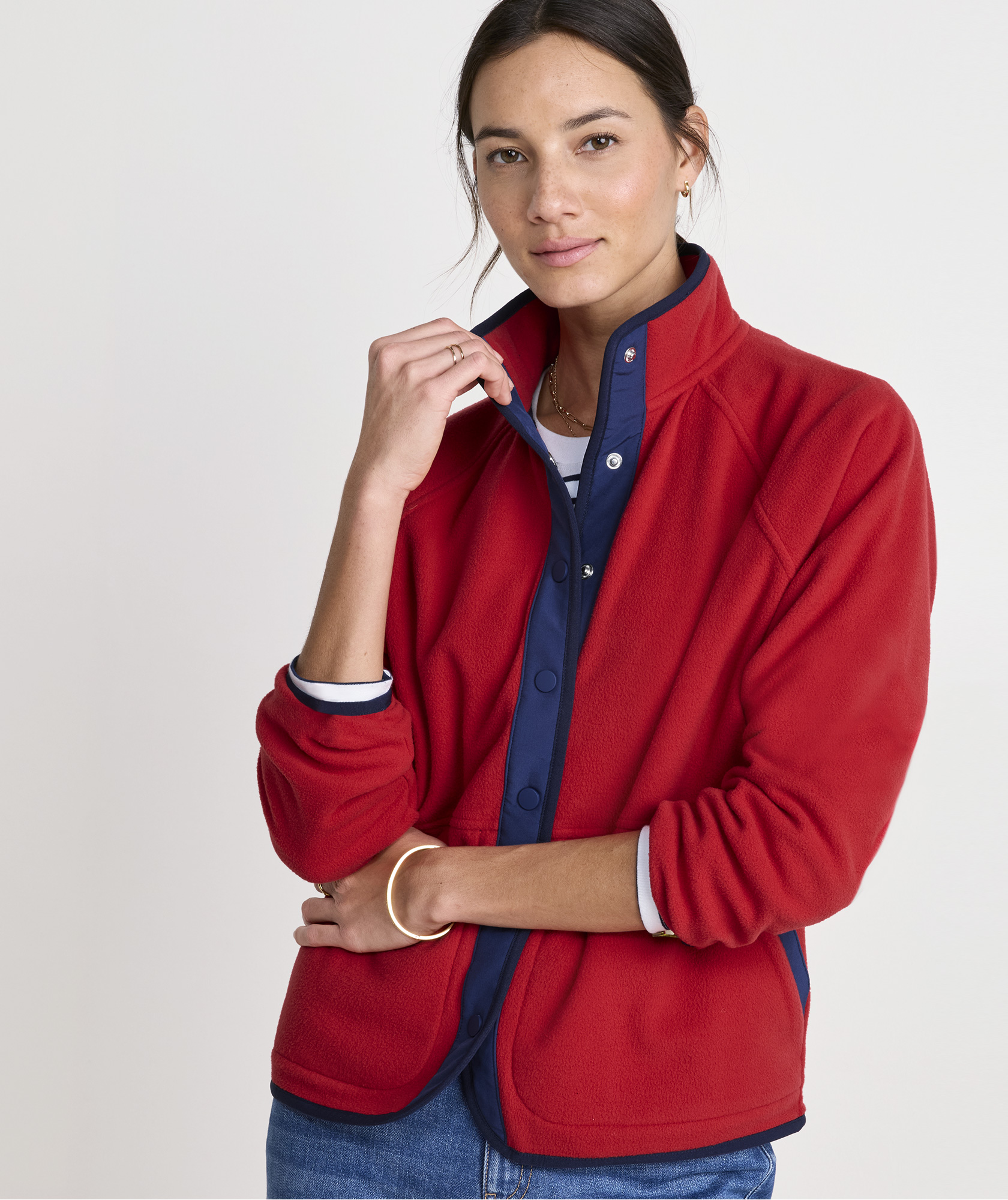 Shop Harbor Fleece Jacket at vineyard vines