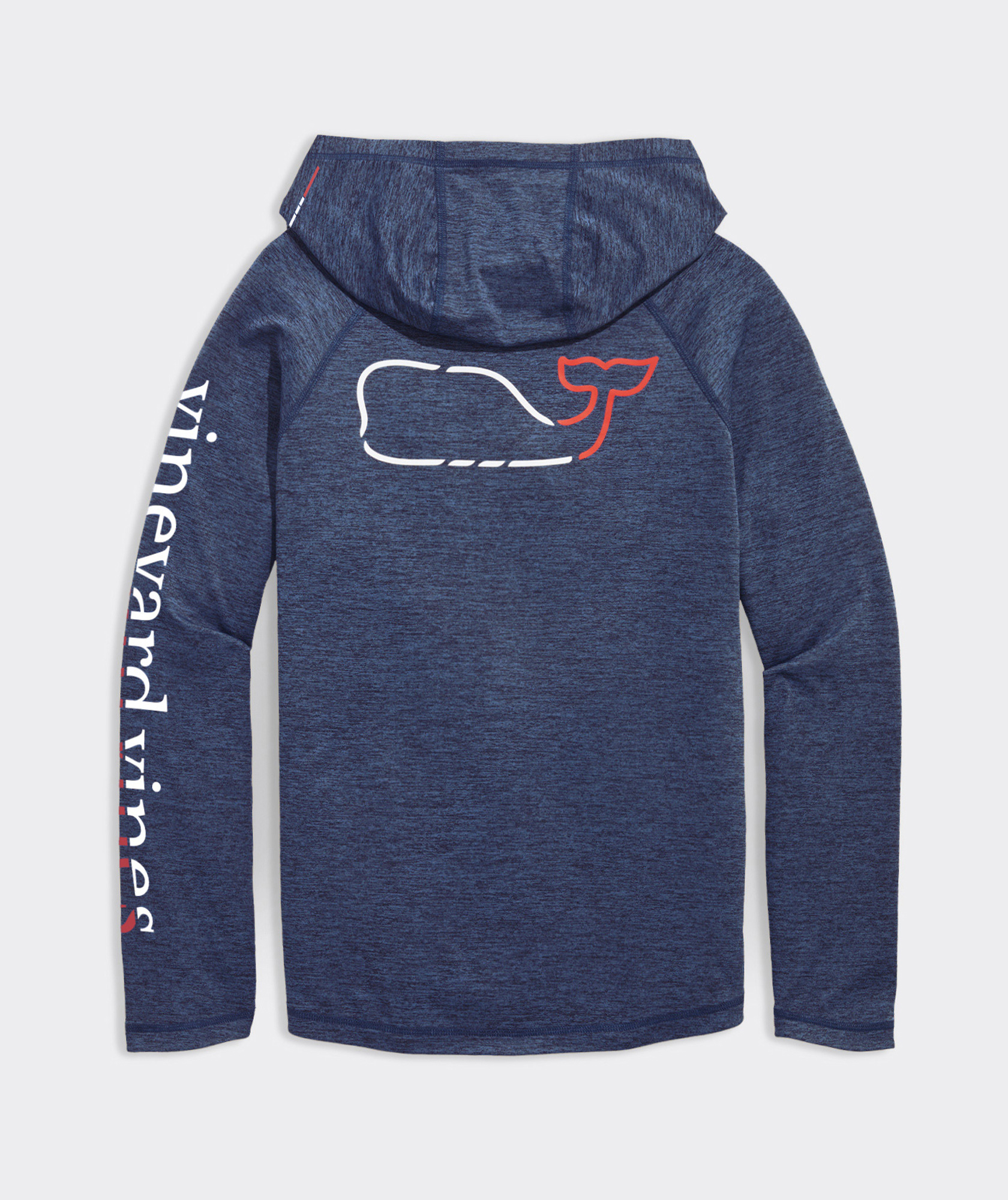 Shop Performance Whale Outline Long-Sleeve Hoodie Tee at vineyard