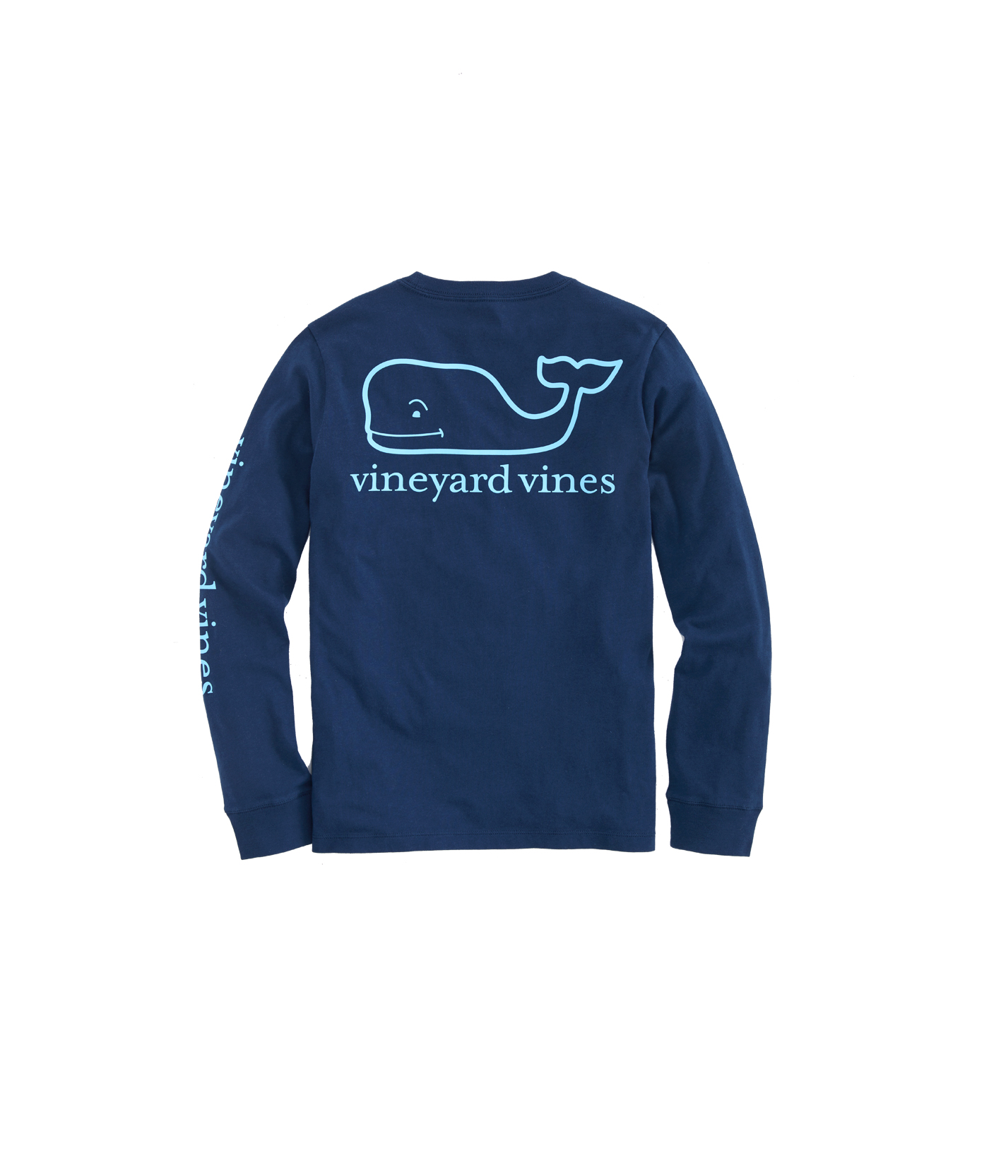 Vineyard Vines Boys Blue Blazer Ski Race Whale Graphic Long Sleeve Pocket Shirt 