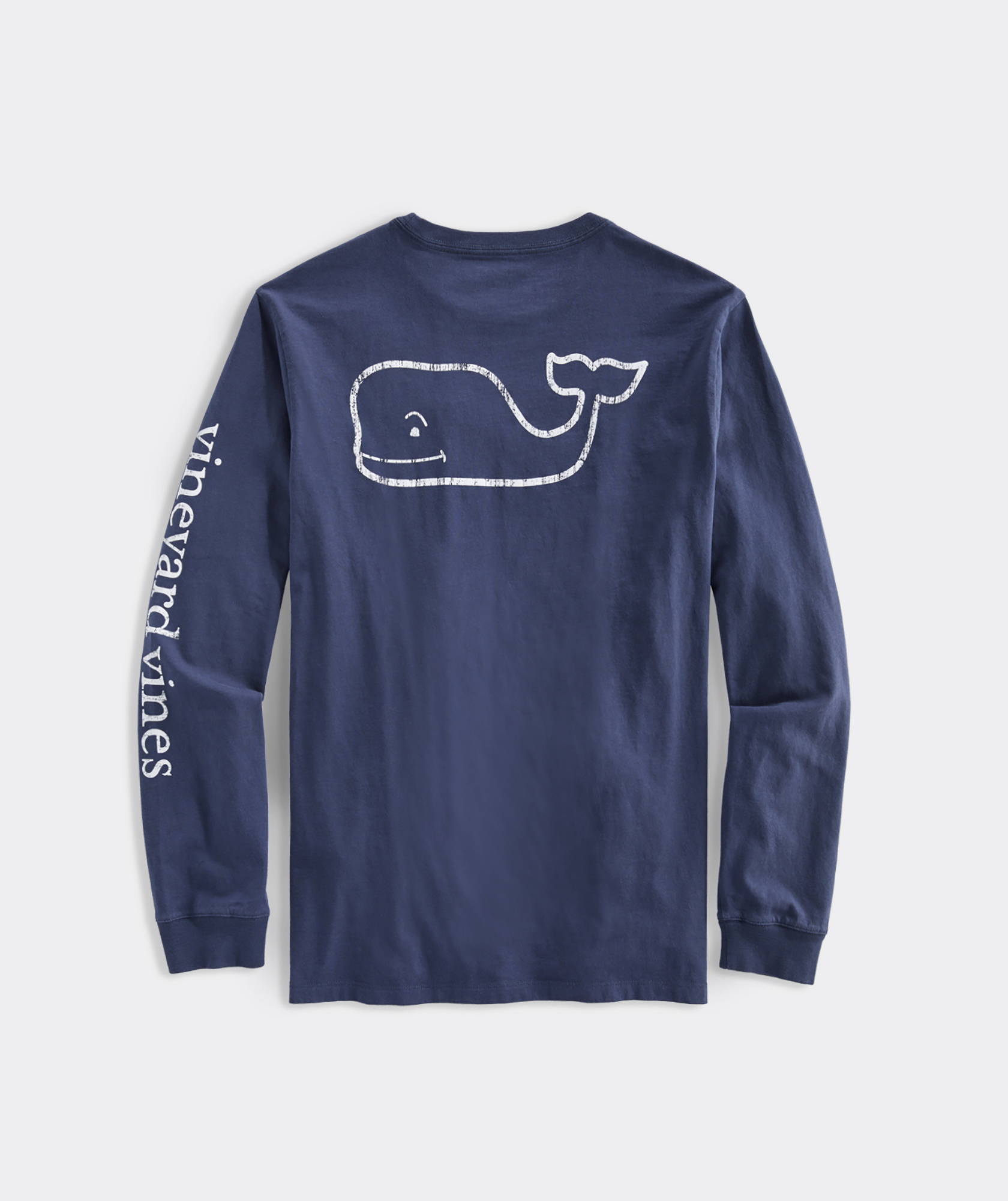 Vineyard Vines Men's Long Sleeve Vintage Whale Pocket T-Shirt