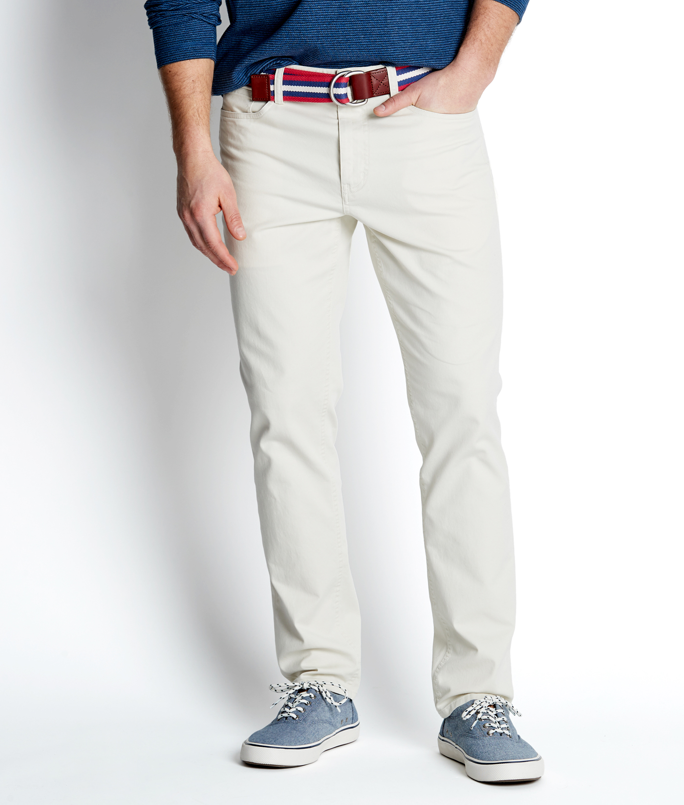 slim canvas pants