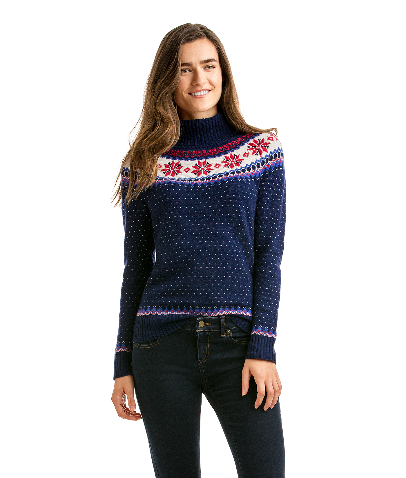 Shop Snowflake Fair Isle Turtleneck at 