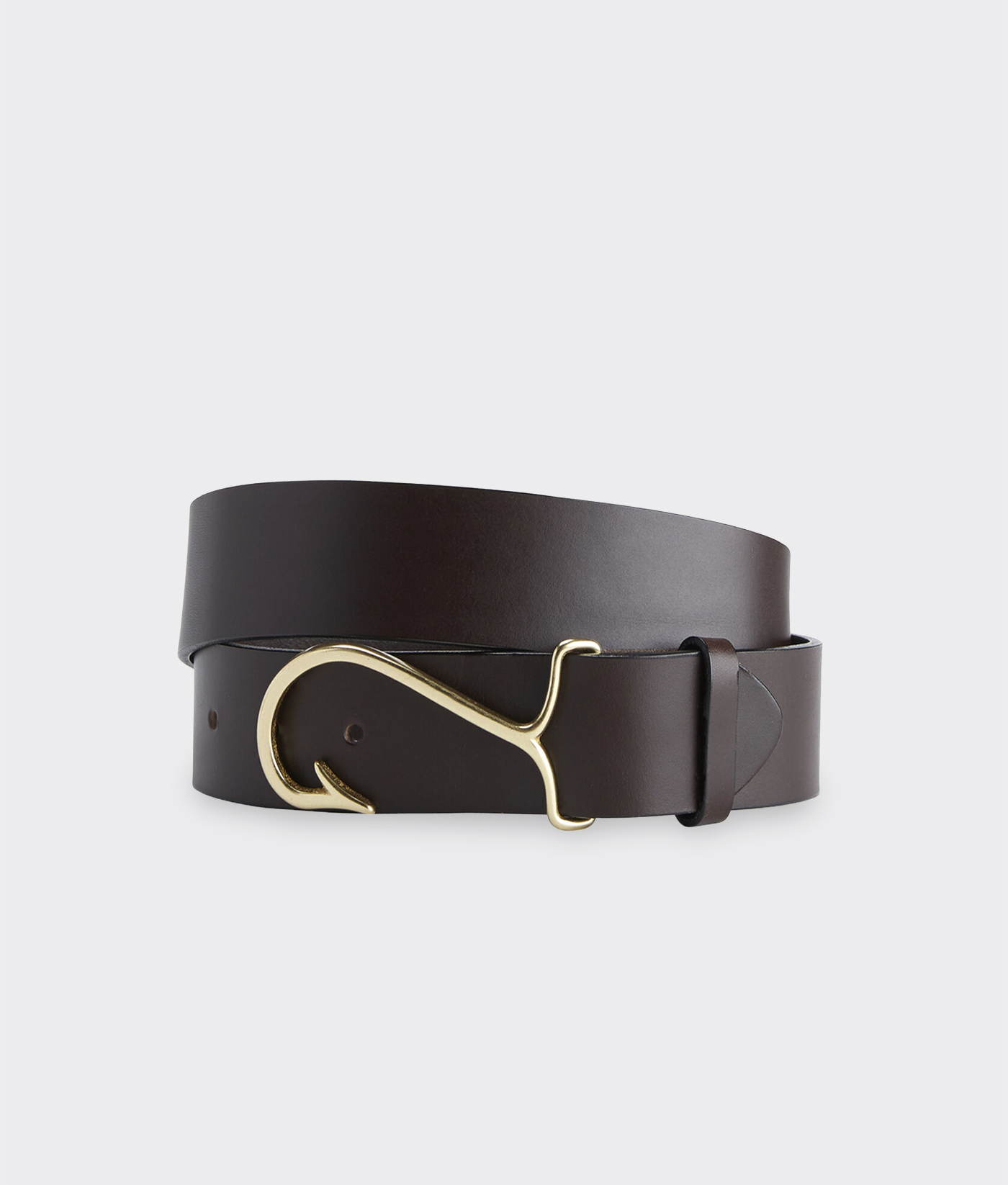 Shop Fish Hook Leather Belt at vineyard vines