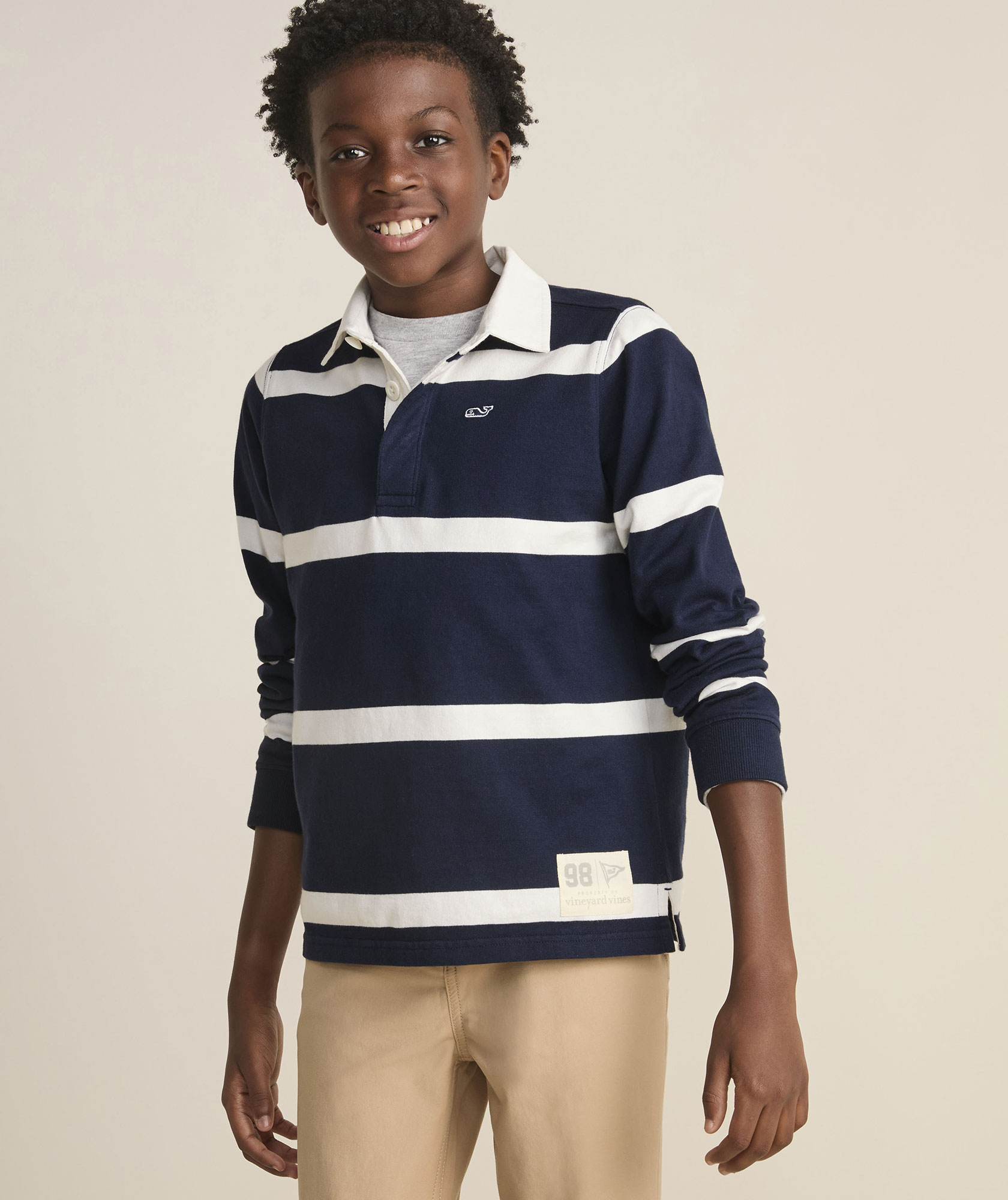 Shop Boys' Cotton Rugby Shirt at vineyard vines