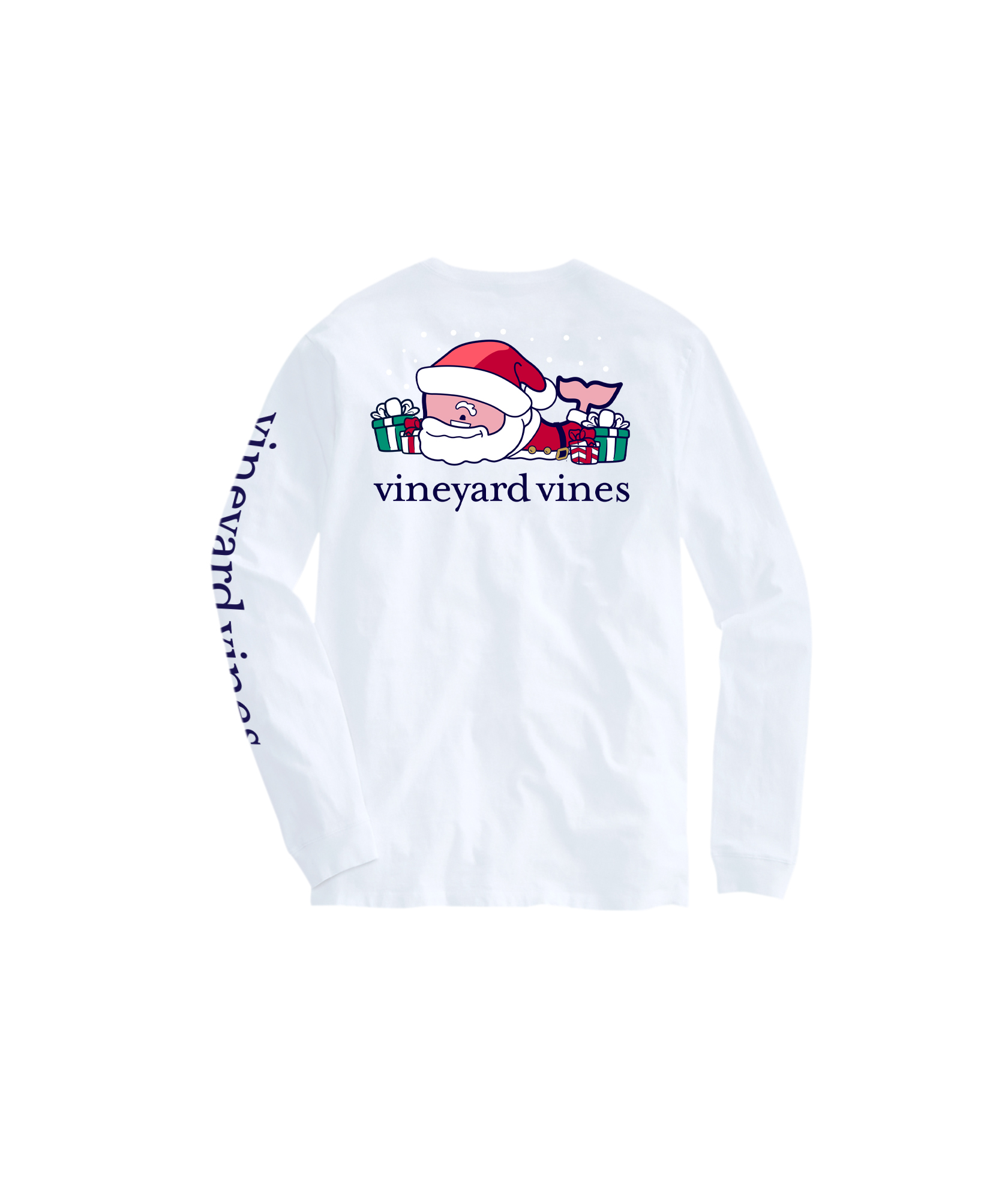 Shop OUTLET Santa Claus Presents Whale Long-Sleeve Pocket Tee at