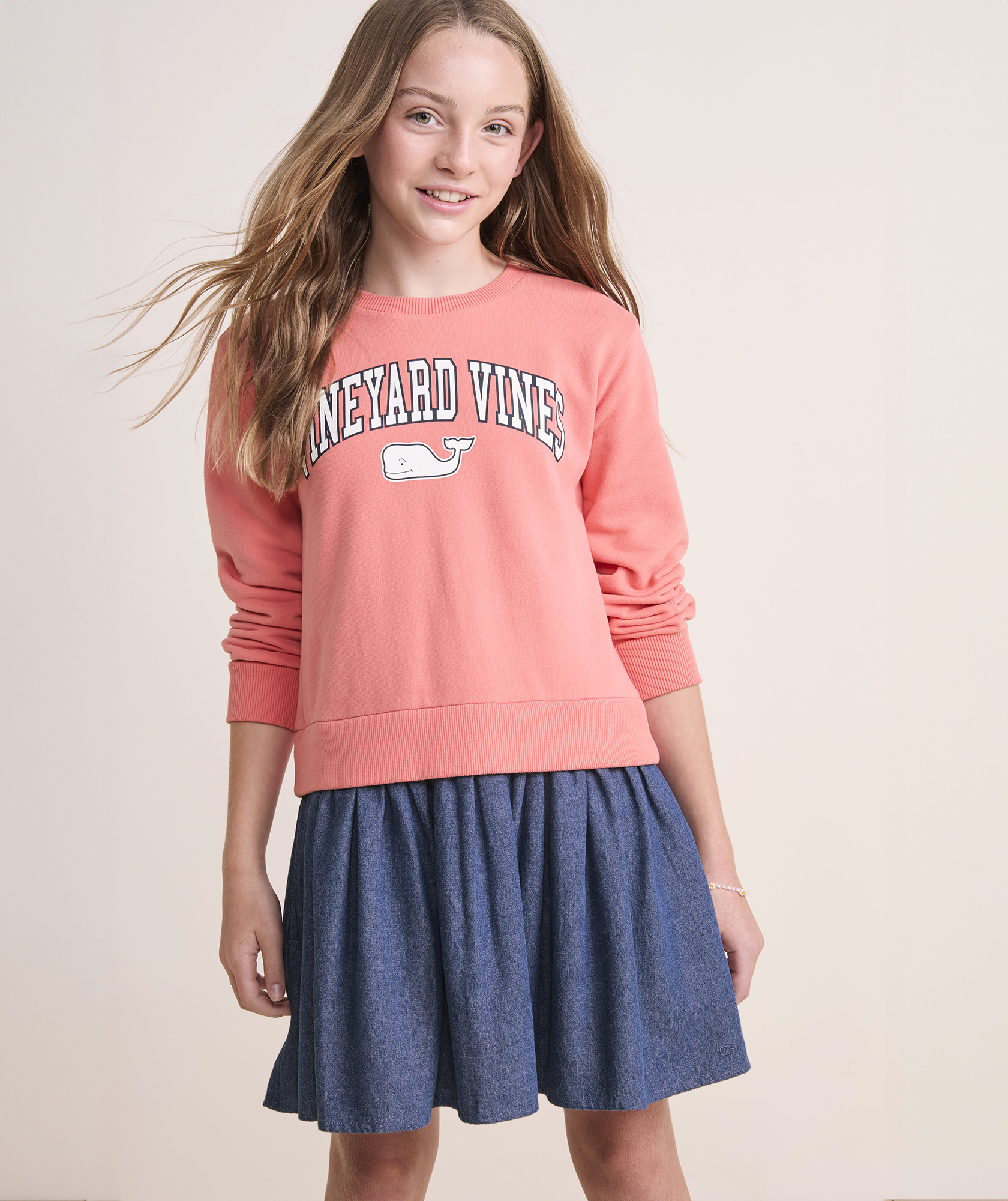 Shop Girls' Sweatshirt Dress at vineyard vines